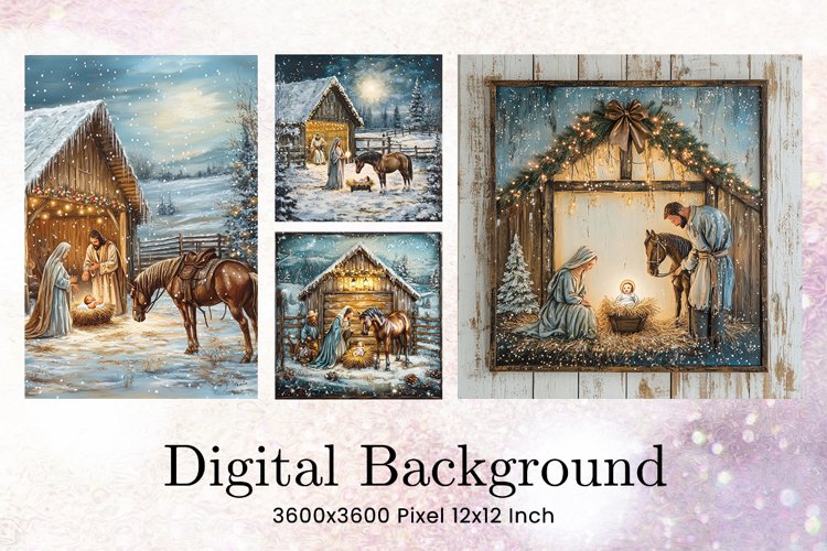 Nativity Scene Clipart Image 8