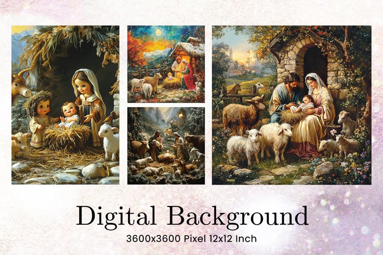 Nativity Scene Clipart Image 4