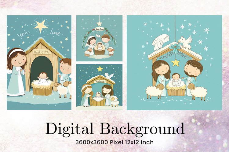 Nativity Scene Clipart Image 3
