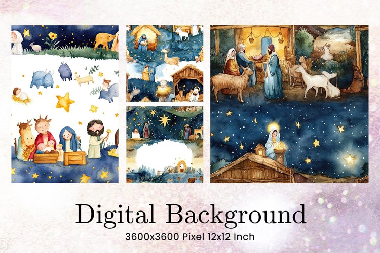 Nativity Scene Clipart Image 2