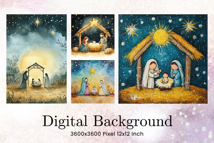 Nativity Scene Background Jesus Christian Wallpaper Backdrop