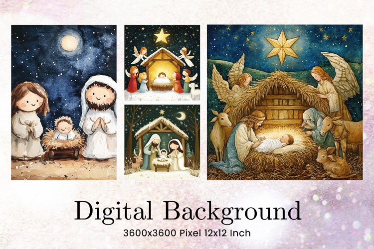 Nativity Scene Clipart Image 14
