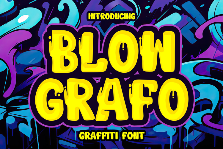 Blow Grafo - Urban Graffiti Font
