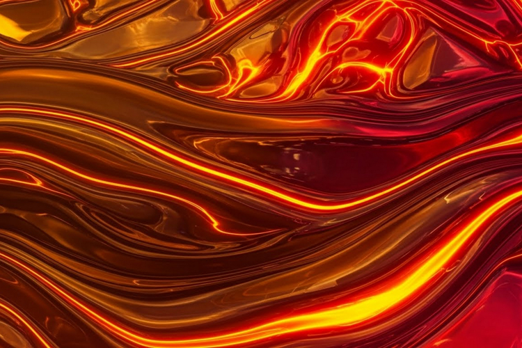 Abstract liquid swirl mockup
