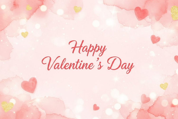 Valentines day gemstone background