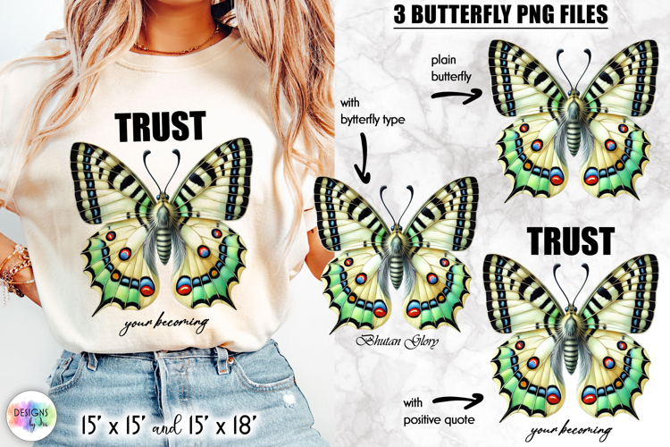 Butterflies with Inspirational Quotes, Butterfly Clipart