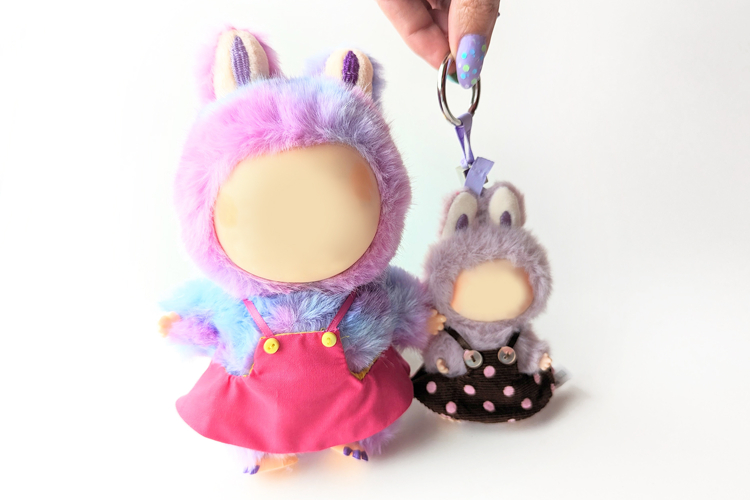 Bib Dress for Plush Monster Toy ITH Applique Embroidery File