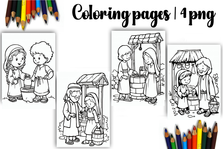 Bible Coloring Pages for Kids Easter Nativity Coloring Book