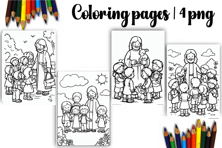 Bible Coloring Pages for Kids Easter Nativity Coloring Book