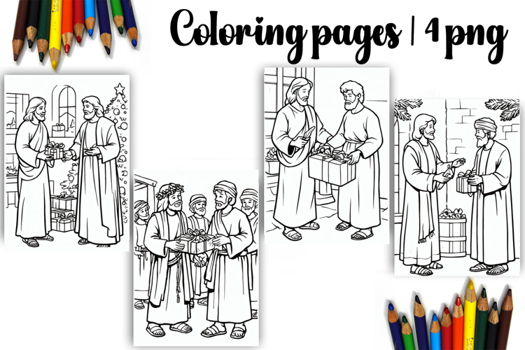 Bible Coloring Pages for Kids Easter Nativity Coloring Book