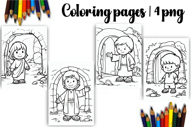 Bible Coloring Pages for Kids Easter Nativity Coloring Book