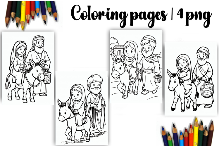 Bible Coloring Pages for Kids Easter Nativity Coloring Book