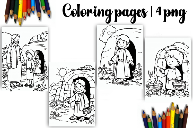 Bible Coloring Pages for Kids Easter Nativity Coloring Book