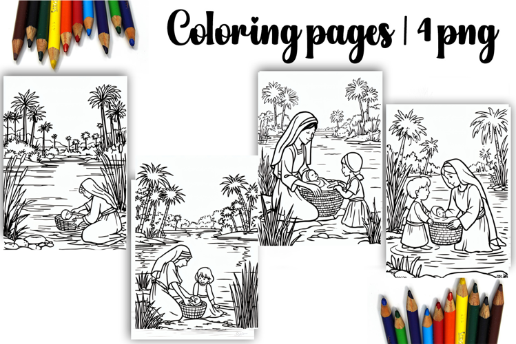 Bible Coloring Pages for Kids Easter Nativity Coloring Book