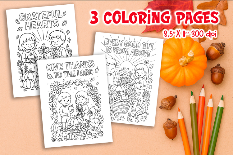 Christian Thanksgiving Coloring Pages | Bible Verse Kids