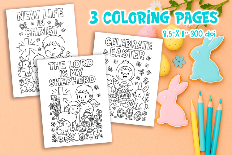 Christian Easter Coloring Pages | Bible Verse for Kids
