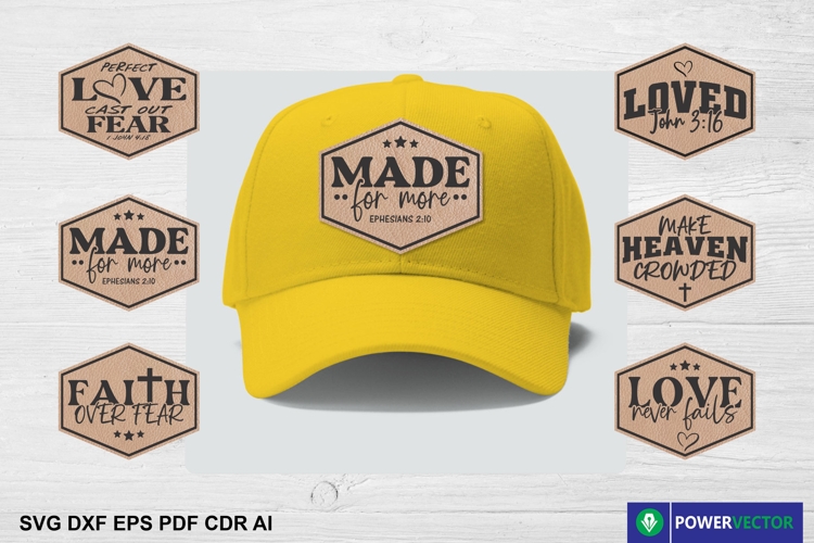 Christian Hat Patches, Bible Verse Badge Designs