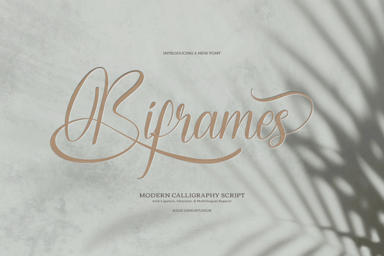 Biframes | Beauty Calligraphy Script