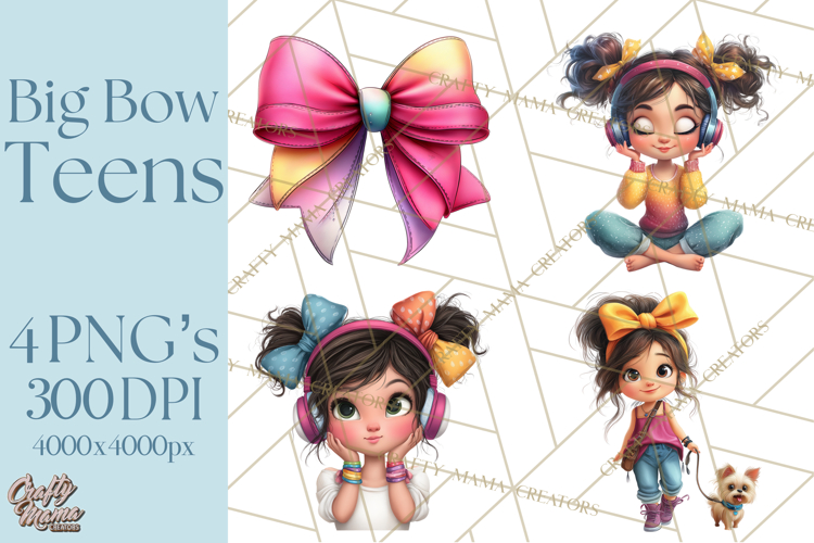 Hair Bow Clipart Image 2