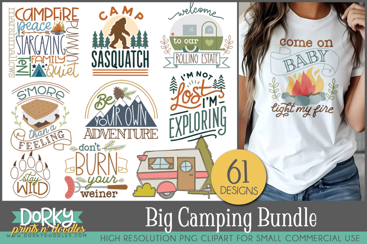 Camping Clipart Mega Bundle