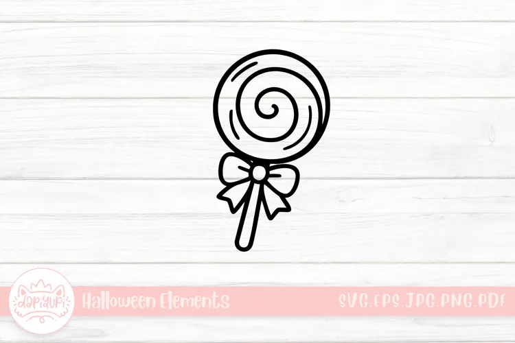 big candy doodle halloween element