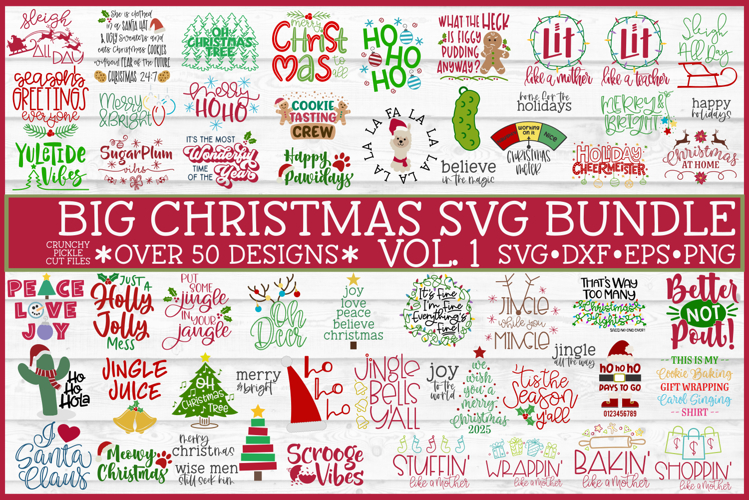 Big Christmas SVG Bundle Vol 1