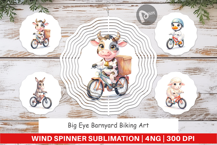 Barnyard Biking Wind Spinner
