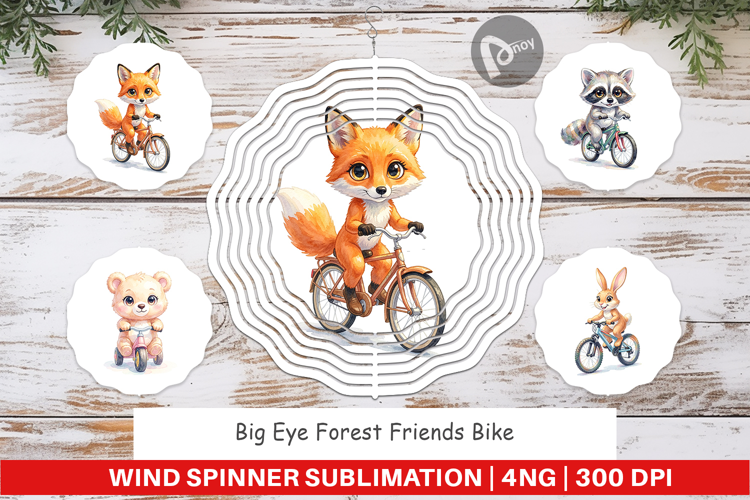 Forest Friends Bike Wind Spinner