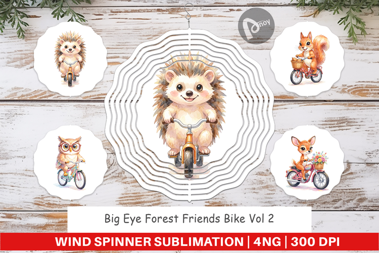 Forest Friends Bike Wind Spinner