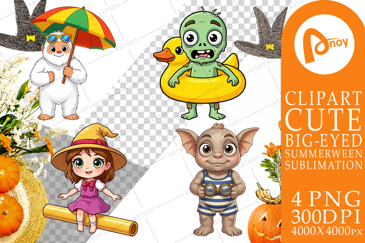 Summer Monster Surfing Sublimation