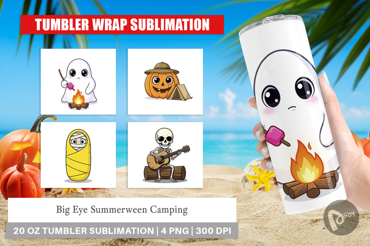 Big Eye Summerween Camping Tumbler