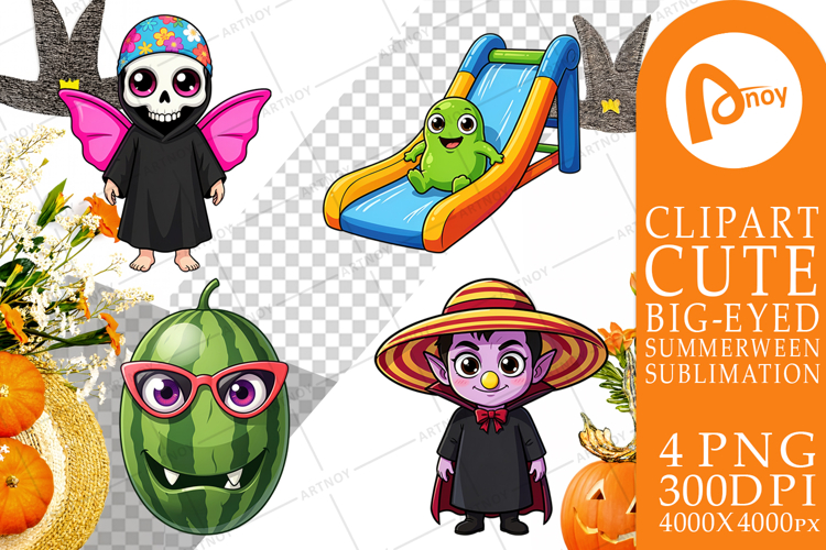 Summerween Pool Party Sublimation