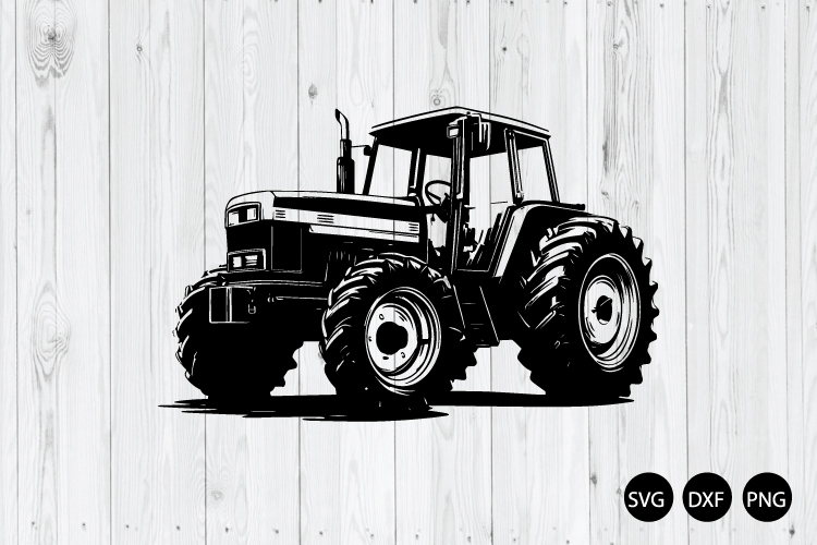 Big Wheel Tractor SVG, Transport SVG, Tractor SVG