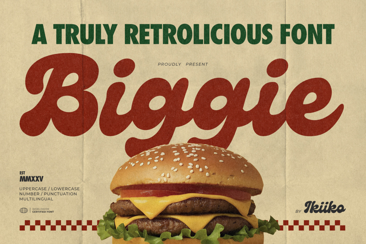 Biggie - Retrolicious Font