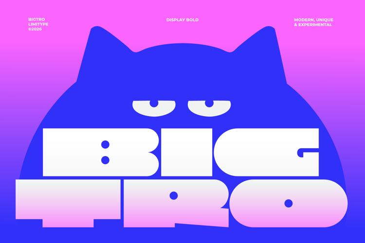 Bigtro - Bold Display Font