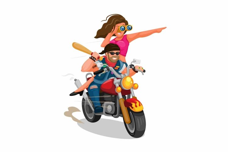 Motorcycle Vector Image 15