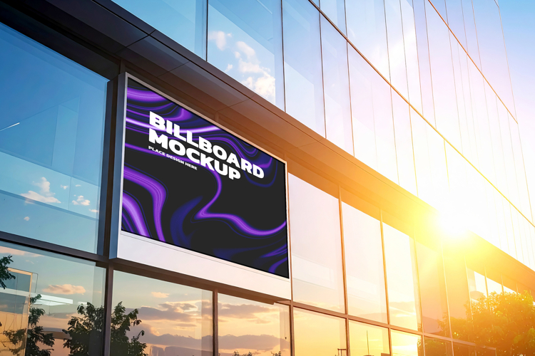 Modern City Billboard Mockup