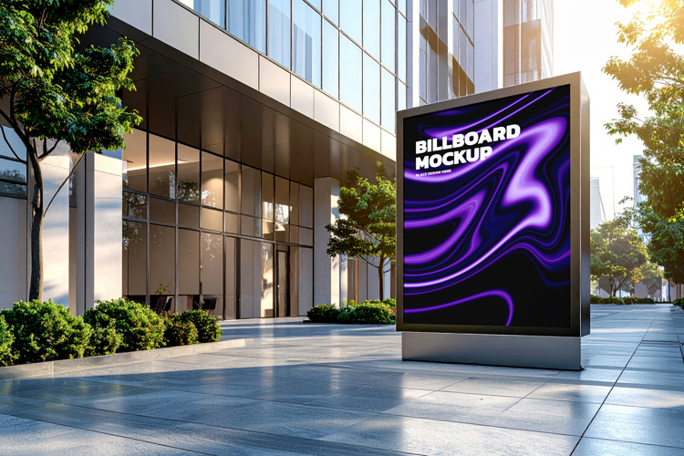 Modern City Billboard Mockup