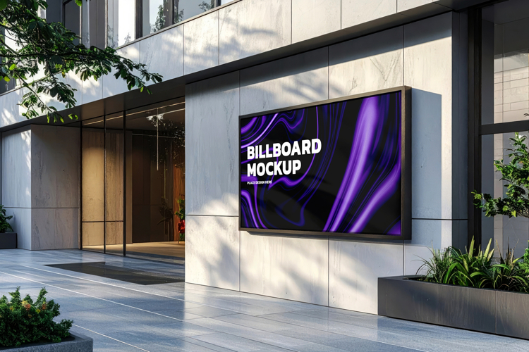 Modern City Billboard Mockup