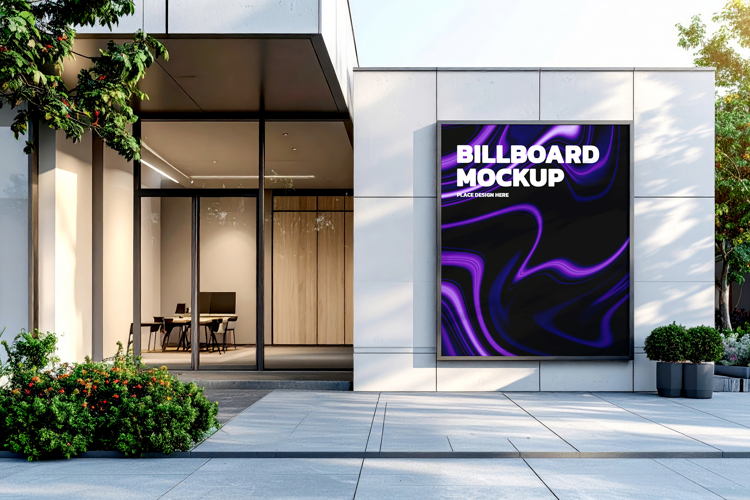 Modern City Billboard Mockup