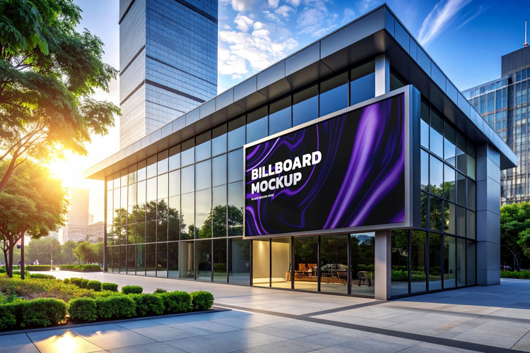 Modern City Billboard Mockup