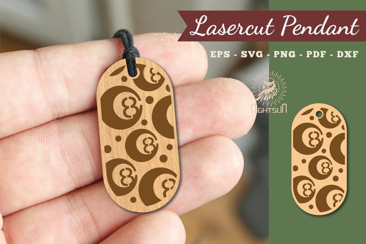 Billiard Lasercut Pendant
