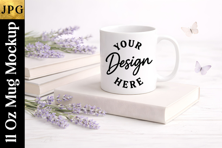 Biooks and Mug Mockup JPG | Coffee Cup Mockup