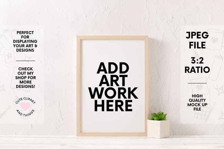 Frame Mock Up | Cute and Simple Wall Art Mock Up