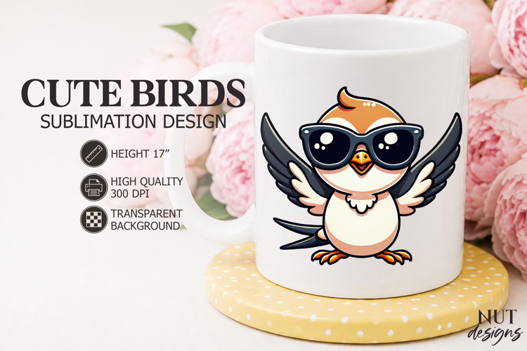 Summer sublimation Cute Sunglasses Bird Sublimation