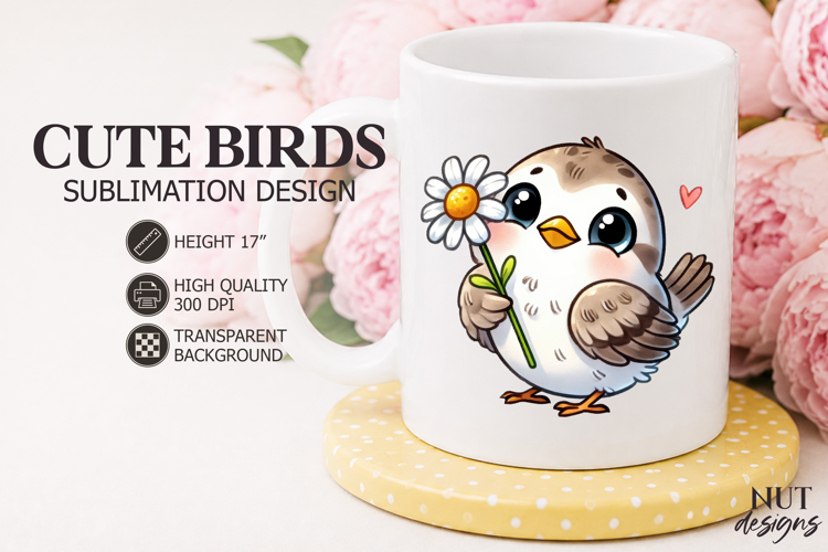 Summer sublimation Cute Chick Daisy Love Sublimation
