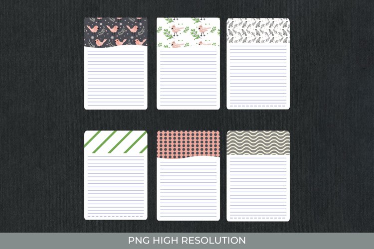 Bird and Floral Shaped Journaling Pages