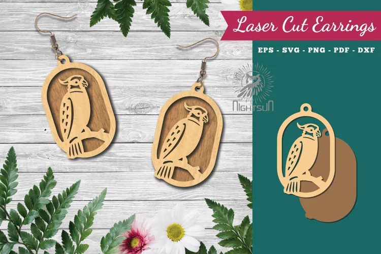 Bird Laser Cut Earrings