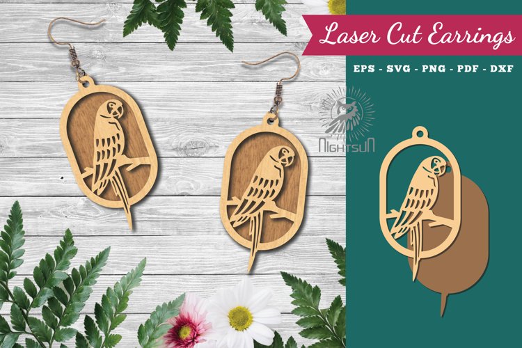 Bird Laser Cut Earrings