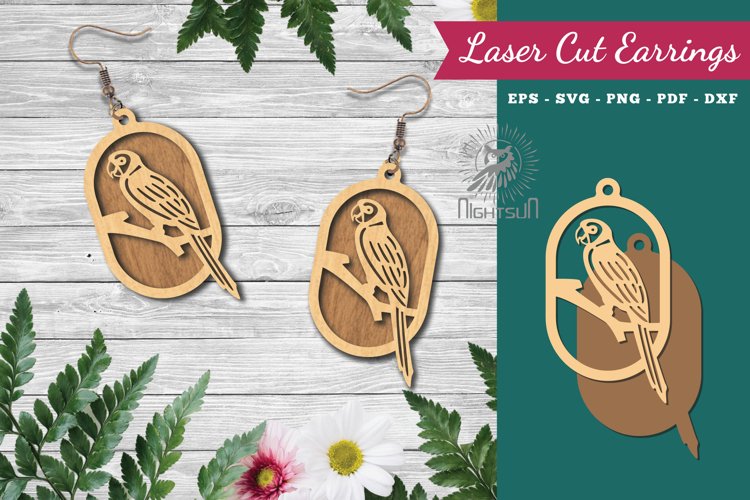 Bird Laser Cut Earrings
